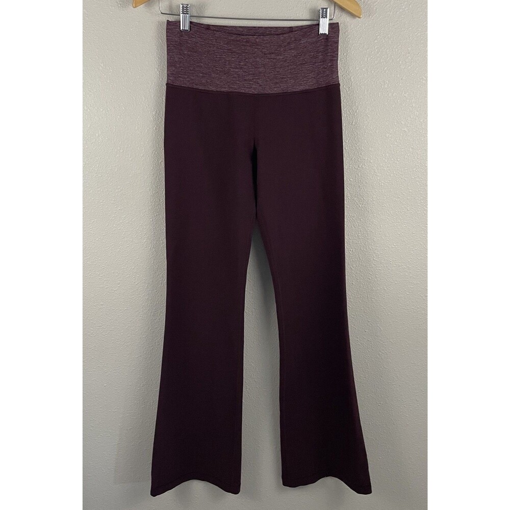 Lululemon Womens 6 Flare Leg Groove Pant Bordeaux Purple